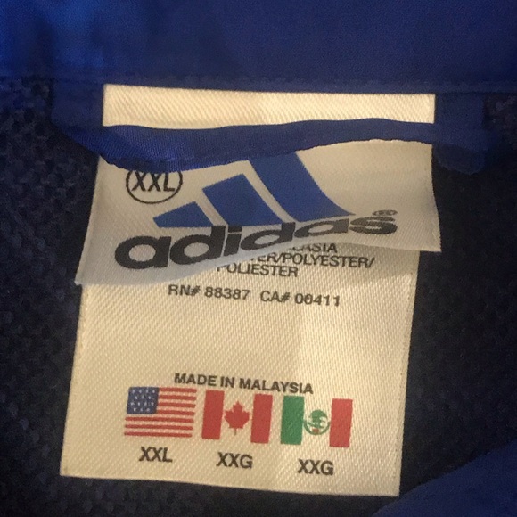 Adidas Vintage 1990s Full Zip Jacket/ Windbreaker - Picture 3 of 4